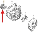 Зчеплення генератора 2.0 b4 d4 volvo s60 v60 xc90 xc60 xc40 s90 oe 30644031