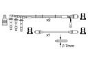 Кабелі запалювання 0 986 356 373 bosch porsche 911