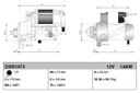 DSN1473 - Стартер denso toyota yaris 1.3 1.5 12/10-