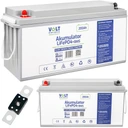 Легкий литий-железо-фосфатный аккумулятор lifepo4 12 в 200 ач 150 а bms bt