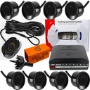 KPL_01599, 01599 - Комплект 8-кратных датчиков парковки заднего хода с зуммером парктроника, черные датчики