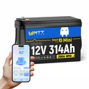 Аккумулятор mini lifepo4 12 в 314 ач с bluetooth, легкий и эффективный для кемпера