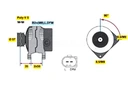 0 986 - Генератор bosch (14v, 90a) seat cordoba, ibiza ii