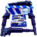 4 свічки + 4 котушки запалювання bosch citroen ds peugeot 1.4 - 1.6 vti