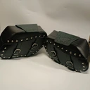 Chopper vt vn vs cruiser vl xv xvs бічні панелі натуральна шкіра