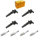 0 242 - Котушки + свічки c-max focus ii mondeo iv s-max volvo s40 ii v50 1.8/2.0