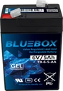 Гелевий акумулятор bluebox (розмір 4.5ah) аварійне живлення для іграшок 6v 5ah