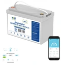 Lifepo4 літієва батарея 12.8v 100ah 150a + bms bluetooth нагрівальний мат