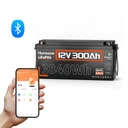 12v 300ah lifepo4 акумулятор bluetooth bms 200a для кемпера, човна, сонячної панелі