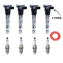 MG-900,20 242 - Котушка запалювання 4х, свічка audi vw seat skoda 1.8 2.0 комплект