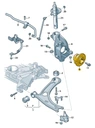 8S0498625A - Підшипник ступиці з деталями передні vw oe