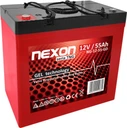 Гелевий акумулятор nexon tng 55-12 vrla gel 12v 55ah ups візок