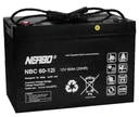 Акумулятор nerbo nbc 12v 60ah для циклічної роботи