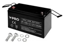 Акумулятор agm vpro 2x вольт 12v 100 ah, необслуговуваний