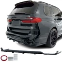 Диффузор бампера юбка bmw x7 g07 look m-m performance пакет