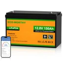 Eco worthy 12v 150ah smart lifepo4 акумулятор eco worthy bluetooth 17 кг