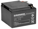 Батарея agm батарея vrla europower eps 12v 26ah панель управління ups блок живлення