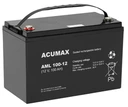 Акумулятор agm акумулятор acumax aml 12v 100ah vrla склад аварійне живлення