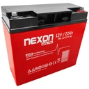 2 необслуживаемых аккумулятора nexon tnl 22-12 vrla agm 12 в, 22 ач, длительный срок службы