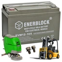 Аккумулятор глубокого цикла agm vrla 12 в 105 ач для устойчивых к поломоечным машинам с коляской melexa