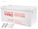 Вольтовая аккумуляторная батарея глубокого цикла, польша, vpro, 220 ач, инверторный преобразователь ибп