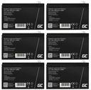 6x agm green cell 12v 24v 36v 48v 60v 72v 7ah автомобільний скутер велосипед ups solar