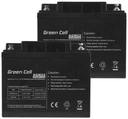 2x аккумулятор agm green cell 12 в 40 ач, лодки, солнечные панели, инвалидные коляски