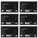 6x батареї agm green cell 12v/24v/36v/48v/60v/72v 7.2ah автомобільний велосипед ups сонячні панелі