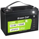 Lifepo4 батарея 125ah 12.8v bms green cell для човнового кемпера не потребує обслуговування