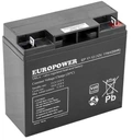 Акумулятор agm серії europower ep 12v 17ah (термін служби 6-9 років)