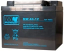 Акумулятор agm акумулятор vrla mwpower 40ah 12v mw40 mw40-12 40 сигналізація