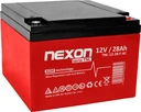 Необслуговуваний акумулятор nexon tnl 28-12 vrla agm 12v 28ah (f) довгий термін служби