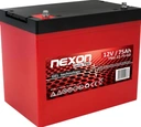 Гелевий акумулятор nexon tng 75-12 vrla gel 12v 75ah візки сонячні панелі човни ups