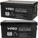 Необслуживаемый аккумулятор agm для ибп, печи, кемпера, яхты, сильный, 12 в, 260 ач, vpro