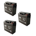 3x agm акумулятор 12v 17ah megabat (розмір 18ah 20ah) дбж велосипедна сонячна сигналізація