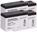 Комплект акумуляторів rbc8 для ups apc 4x tcl 9-12
