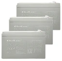 3x agm батарея qoltec longlife 12v/24v/36v 14ah іграшкова машина велосипед дбж