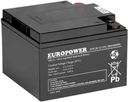 Аккумулятор agm europower eps series 12v 28ah (срок службы 8-12 лет)