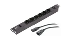 Мережевий роз’єм apc epdu1010b-sch pdu 7 x 1u чорний
