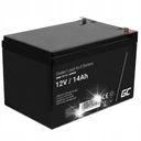 Необслуживаемые аккумуляторы green cell, источники бесперебойного питания 14 ач 12