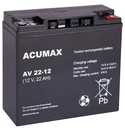 Акумуляторна батарея agm vrla acumax av av22-12 12v 22ah av22 ups apc сигналізація