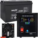 Блок питания ибп sinus pro 800e черный + аккумулятор 100 ач