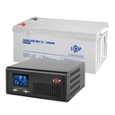 Комплект аварійного живлення ups + гелева батарея 1000va 600w 2400wh