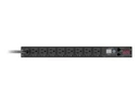 Стоечный pdu с коммутацией 1u 15a 100 120v 8 портов