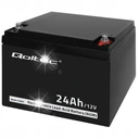 Agm батарея qoltec longlife 12v 24ah човен сонячна коляска ups