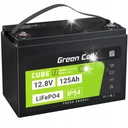 Литиевая батарея lifepo4 12 в 12,8 в 125 ач (150 а) 1,6 квтч зеленая батарея ip54 13,5 кг