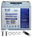 Акумулятор вольт польща lifepo4 12.8v 20ah (20a) 2.1kg фотоелектричний човен
