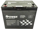 Литиевая батарея lifepo4 12,8 в 80 ач, bluetooth с нагревательным ковриком bpower