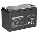 Акумуляторна батарея agm vrla europower eps eps100-12 eps100 12v 100ah піч