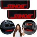 Грязезащитный щиток scania stiholt черно-красный 60х18см 2шт